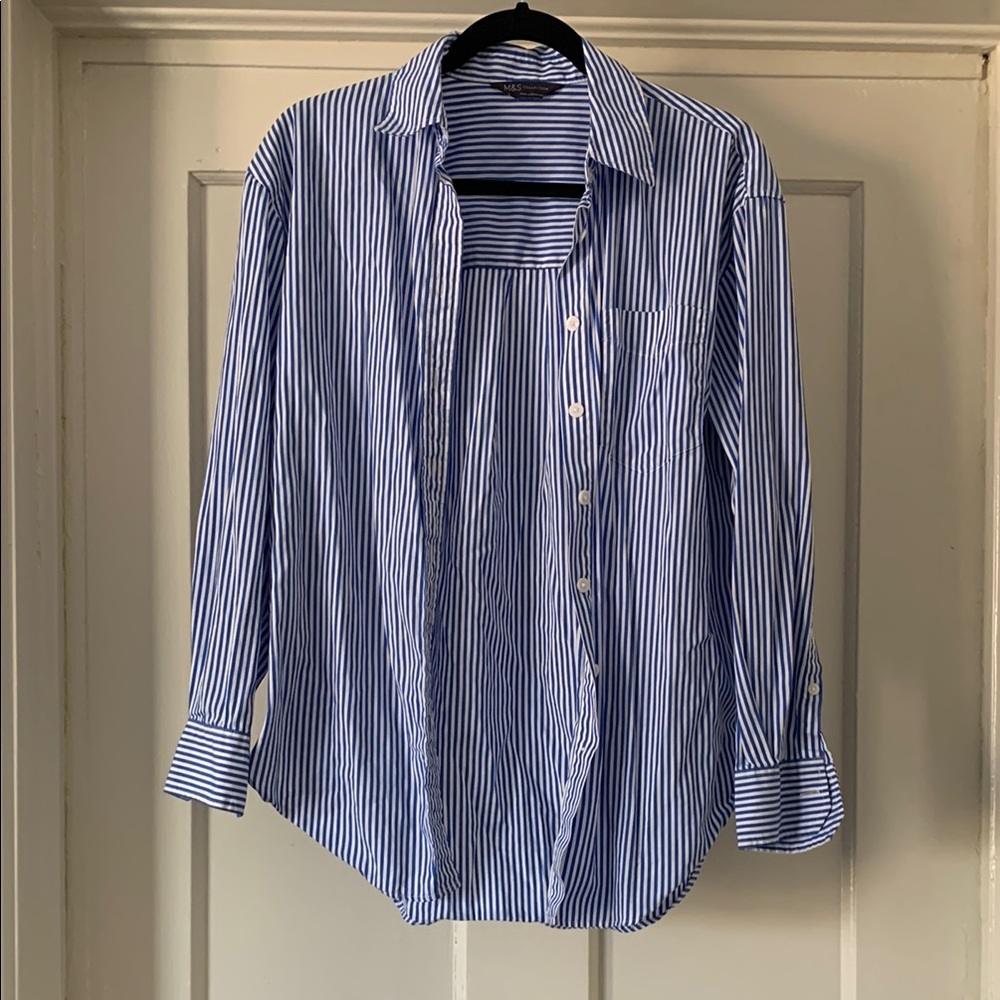 Blue striped women’s shirt